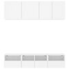 vidaXL 5-dijelni zidni TV elementi bijeli od konstruiranog drva