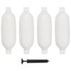 vidaXL | Bumpers za čamce | Bijela 58,5 x 16,5 cm PVC