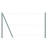 vidaXL Stup za ogradu 13 pcs Zelena Čelik