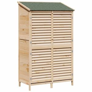 vidaXL Vrtna &Scaron;upa Prirodna 106 x 56 x 176,5 cm Čvrsto drvo jele