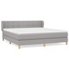 vidaXL Krevet box spring s madracem svjetlosiva 160x200 cm tkanina