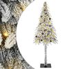 vidaXL Božićno drvce s 300 LED svjetlima Bijelo 210 cm PE i čelik