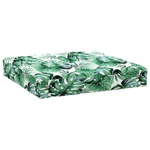 vidaXL Jastuk za palete s uzorkom li&scaron;ća 60x60x9,5 cm od tkanine Oxford