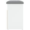 vidaXL Klupa za cipele bijela 62x32x50 cm inženjerski drvo