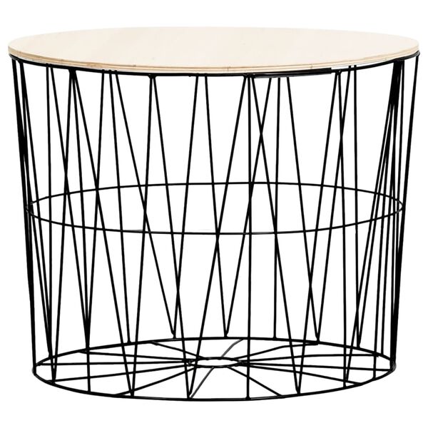 vidaXL Stolić za kavu 4 kom crni