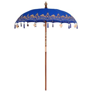 vidaXL Baline&scaron;ki Parasol Plava 185 x 185 x 260 cm