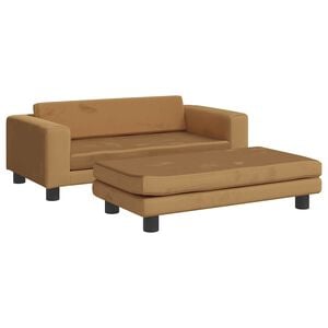 vidaXL Krevet za pse s produžetkom smeđi 100 x 50 x 30 cm bar&scaron;unasti