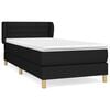 vidaXL Box spring krevet s madracem crni 80 x 200 cm od tkanine