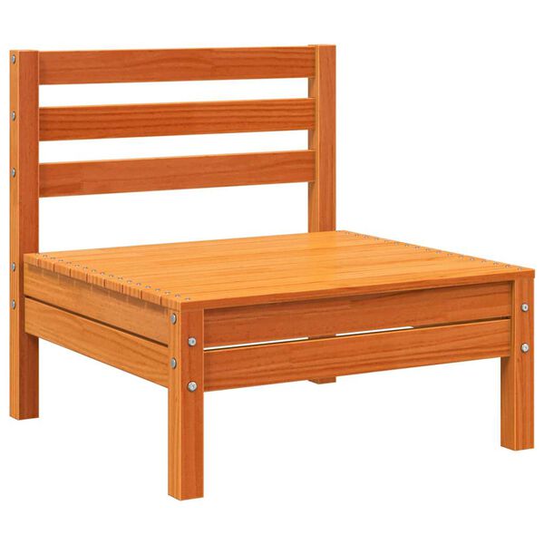 vidaXL Vrtne sofe bez naslona za ruke 4 kom vo&scaron;tano smeđe od borovine