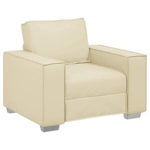 vidaXL Sofa Krema 99 x 80 x 84 cm tkanina