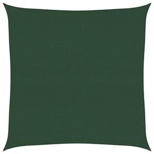 vidaXL Jedro za za&scaron;titu od sunca 160 g/m&sup2; tamnozeleno 4,5 x 4,5 m HDPE