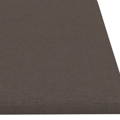 vidaXL Zidne ploče od tkanine 12 kom smeđesive 60 x 15 cm 1,08 m²