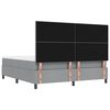 vidaXL Krevet s opruga kutije Svijetlo siva 180 x 200 cm tkanina