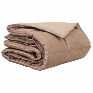 vidaXL Ljetni pokrivač Zlatno 200 x 155 cm Saten i mikrovlakna