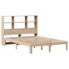 vidaXL Krevet s regalom za knjige bez madraca 160x200 cm od borovine