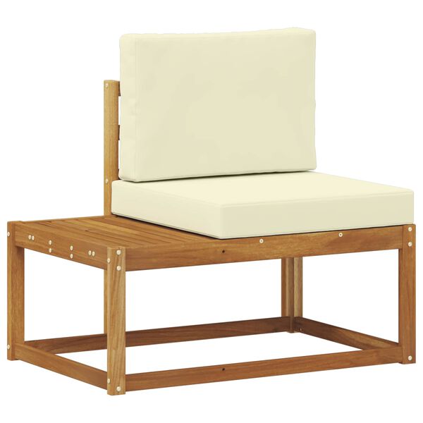 vidaXL Set vanjskih sofa s jastukom 2 pcs Prirodna