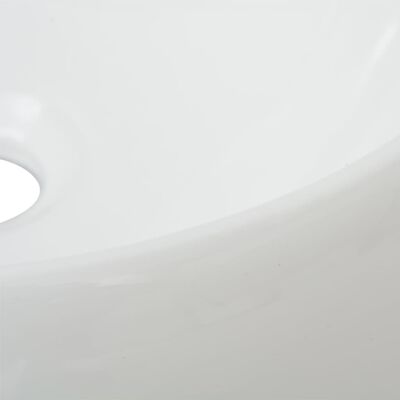 vidaXL Umivaonik s miješalicom keramički okrugli bijeli