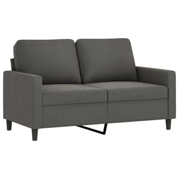 vidaXL 2-dijelni set sofa s jastucima tamnosivi baršunasti