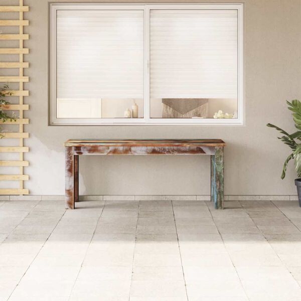 vidaXL Klupa od masivnog obnovljenog drva 110 x 35 x 45 cm