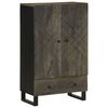 vidaXL Visoka komoda crna 60 x 33 x 100 cm od masivnog drva manga