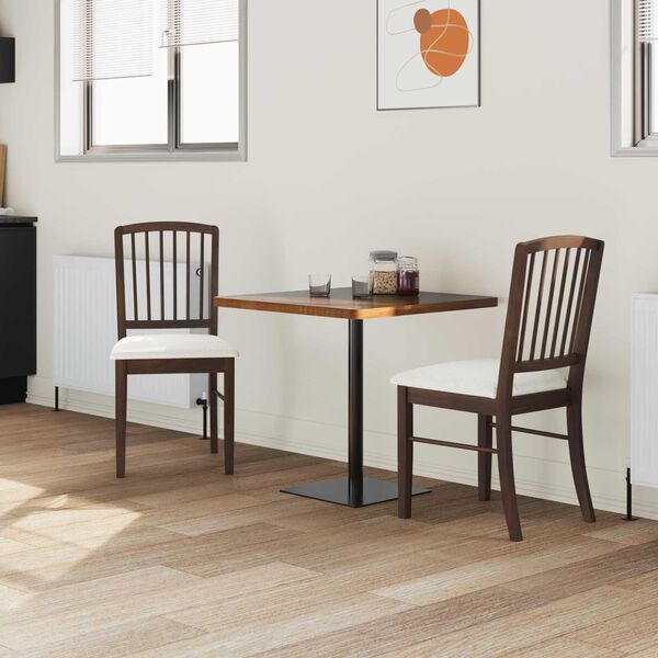 vidaXL Trpezarijske stolice 2 pcs Svijetlosmeđa 50 x 52,5 x 91 cm