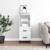 vidaXL Komoda sjajna bijela 34,5 x 34 x 90 cm od konstruiranog drva