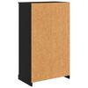 vidaXL Highboard Crni hrast 60 x 35,5 x 103,5 cm Konstruirano drvo
