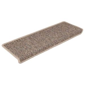 vidaXL Samoljepljivi otirači za stepenice 15 kom 65x21x4 cm tamnobež