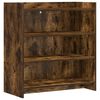 vidaXL Kreveta Dimljeni hrast 75 x 36 x 80 cm Konstruirano drvo