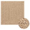 vidaXL Tepih ZIZUR 120 x 120 cm s izgledom jute unutarnji i vanjski