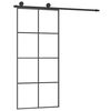 vidaXL Klizna vrata s priborom 90 x 205 cm od ESG stakla i aluminija