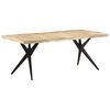vidaXL Blagovaonski stol 200 x 90 x 76 cm od grubog drva manga