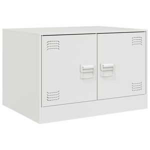 vidaXL Stolić za kavu bijeli 67 x 50 x 44 cm čelični