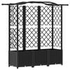 vidaXL Povi&scaron;eni krevet s mrežom i krovom Crna 163 x 40 x 138 cm PP