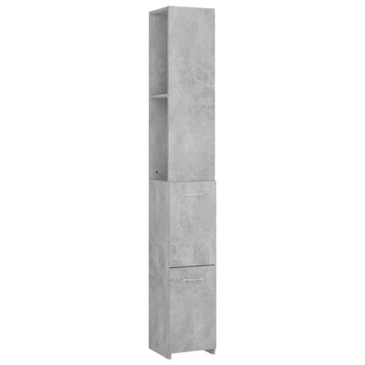 vidaXL Kupaonski ormarić boja betona 25x26,5x170 cm konstruirano drvo