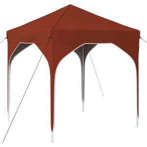 vidaXL Rastezljivi &scaron;ator za zabave 194 x 194 x 245 cm Terakota