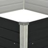 vidaXL Povi&scaron;ena vrtna gredica antracit 129x129x45 cm pocinčani čelik