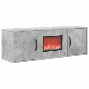 vidaXL Električni kamin Beton 110 x 30 x 36,5 cm Konstruirano drvo