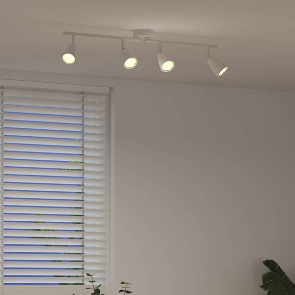 vidaXL Stropni reflektor s reflektorima Bijelo 25.5 x 8 x 16 cm Metal