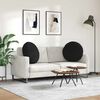 vidaXL Jastučići za sjedenje 2 pcs Crna Ø60 x 21 cm tkanina