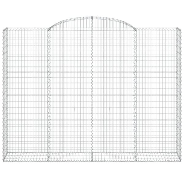 vidaXL Lučne gabionske košare 8 kom 300x50x220/240cm pocinčano željezo