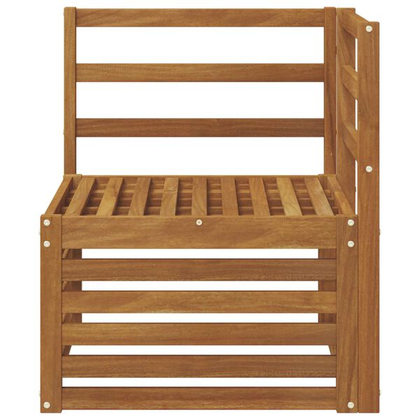 vidaXL Vanjski kutni kauč Čvrsto drvo akacije Prirodna 63 x 63 x 73 cm