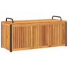 vidaXL Vanjska kutija za jastuke 110x45x42/53 cm masivno drvo i čelik