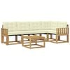vidaXL Set vanjskih sofa 6 kom. Bijela i krem