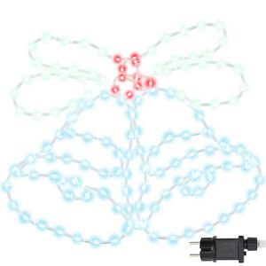 vidaXL Božićna zvona s 144 LED svjetlima &Scaron;areni 56 x 46 cm PVC