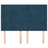 vidaXL Uzglavlje tamnoplavo 144x5x118/128 cm bar&scaron;unasto