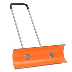 vidaXL Lopata za snijeg s produživom ručkom narančasta 96 cm čelična