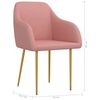 vidaXL Blagovaonske stolice 4 kom ružičaste bar&scaron;unaste