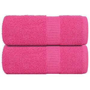 vidaXL Ručnici za pranje ŽABA 2 kom. Roze 30x30 cm 360 g/m&sup2;