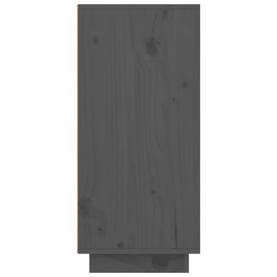 vidaXL Komoda siva 111 x 34 x 75 cm od masivne borovine